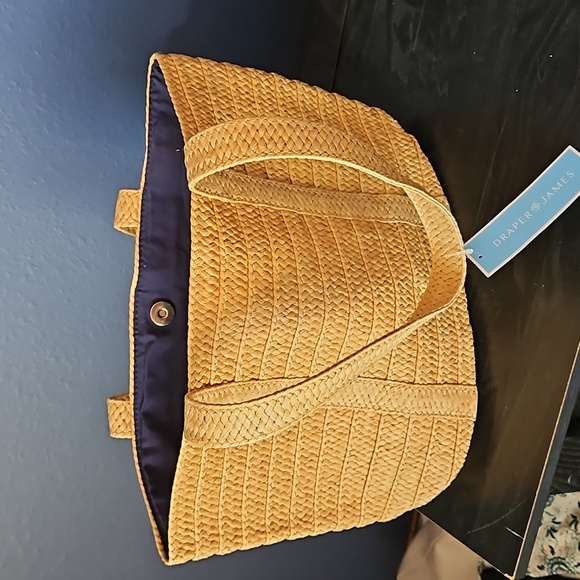 Draper James Everyday Straw Bag NWT - Picture 3 of 6